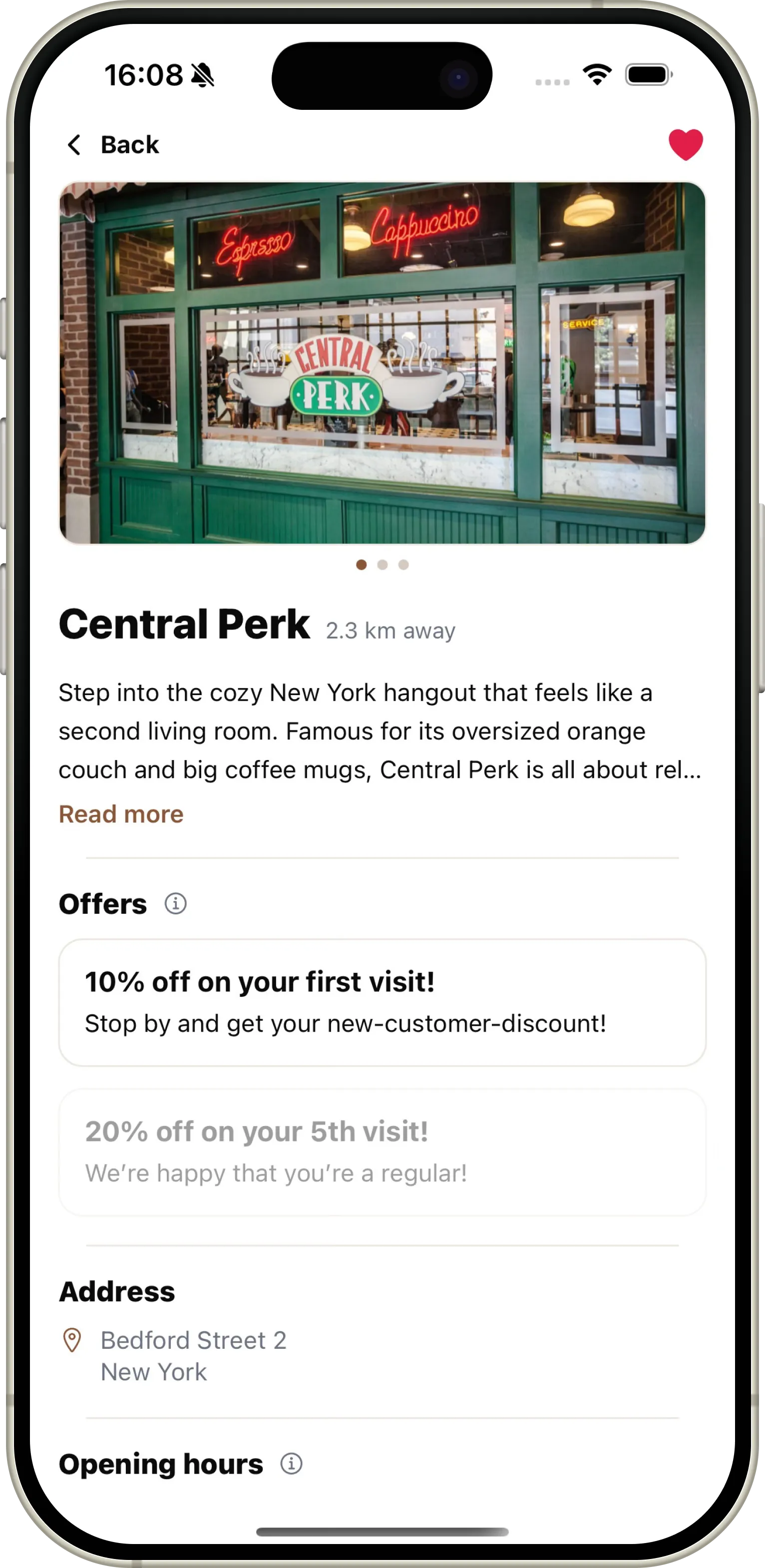 Create account — user profile & café ID