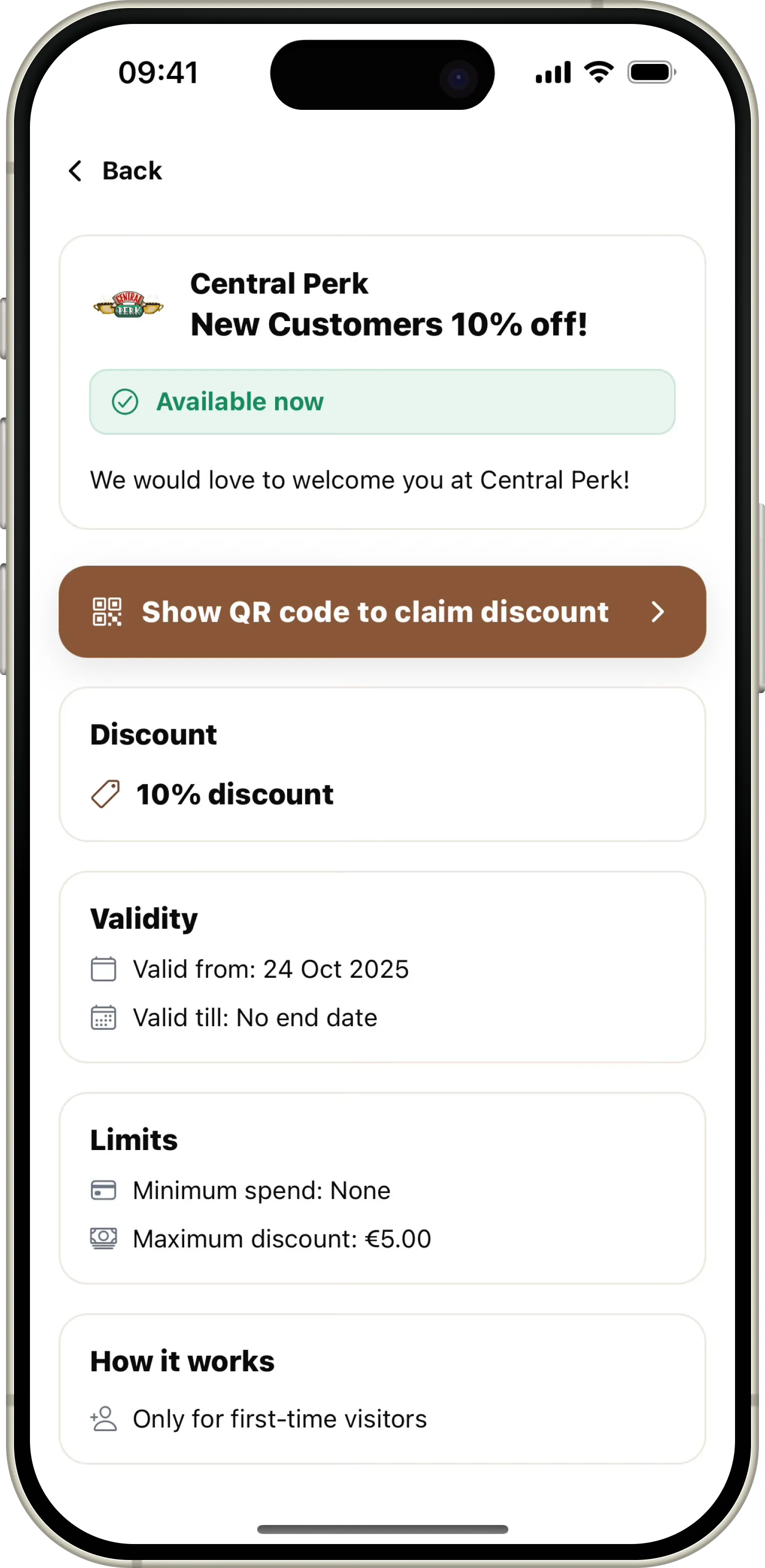 Add your first offer — offer creation mockup